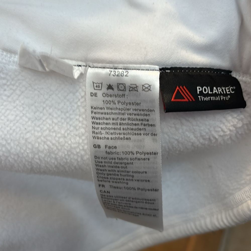 Mammut Womens Fleece Full Zip Jacket Sweater White Size S - Picture 11 of 13
